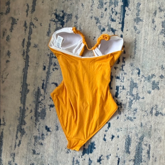 Boden Mustard Halter One Piece Swimsuit - Picture 8 of 9